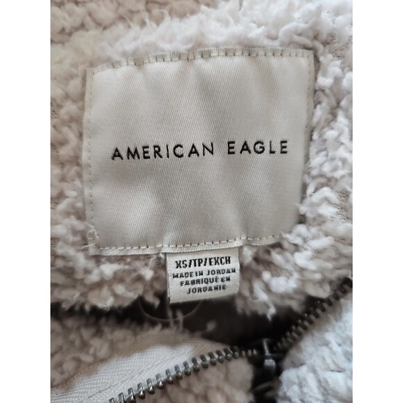 American Eagle Women's Long Sleeve 1/4 Zip Sherpa Casual Pullover Size XS - Picture 6 of 9